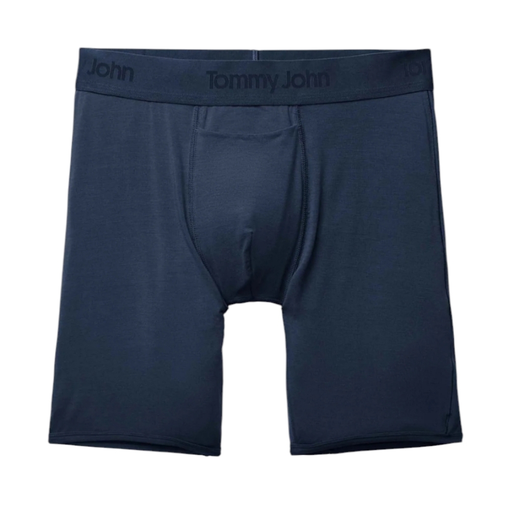 Tommy John Second Skin Blue Mid-Length Boxer Brief 8". Men's Size: 2XL